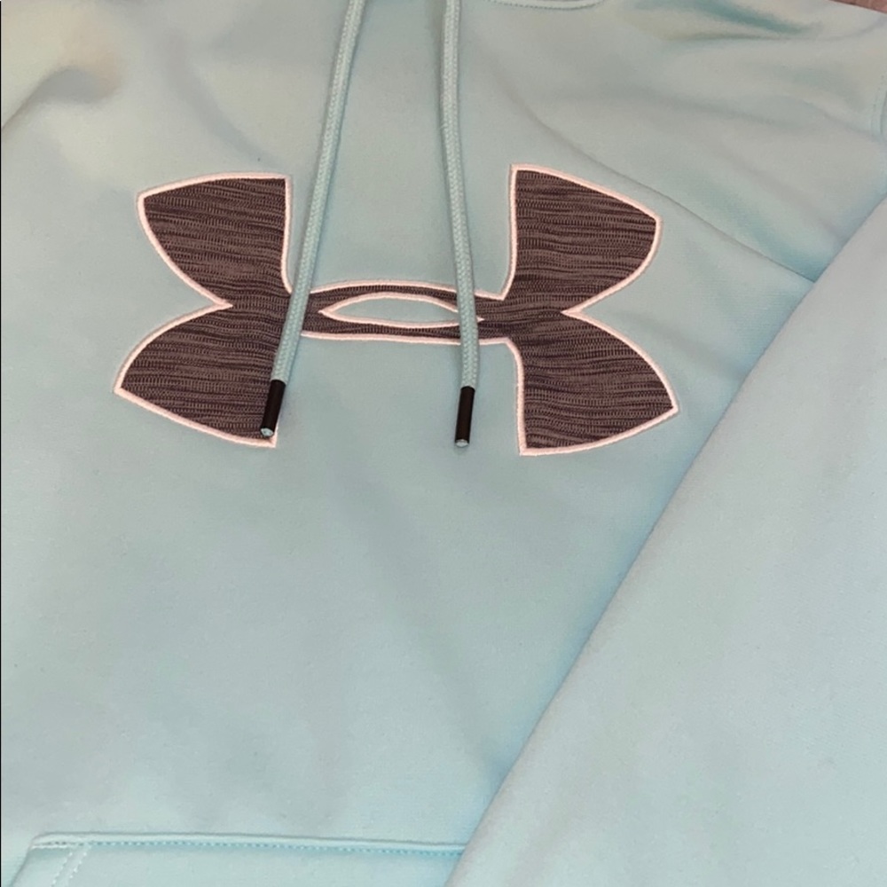 Minty blue Under Armour hoodie